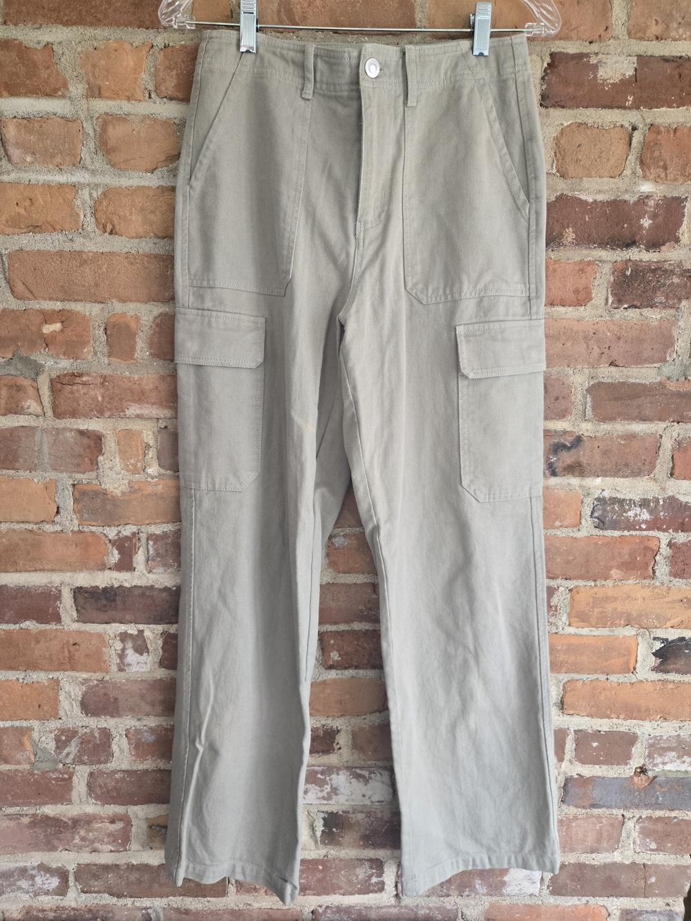 Elodie Women's Cargo Pants in Light Taupe